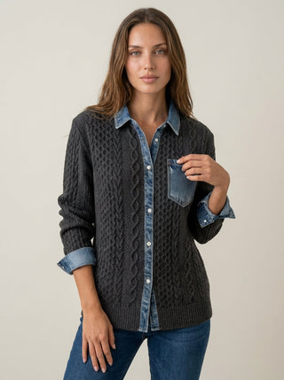 Rebecca | Top in Maglia a Trecce