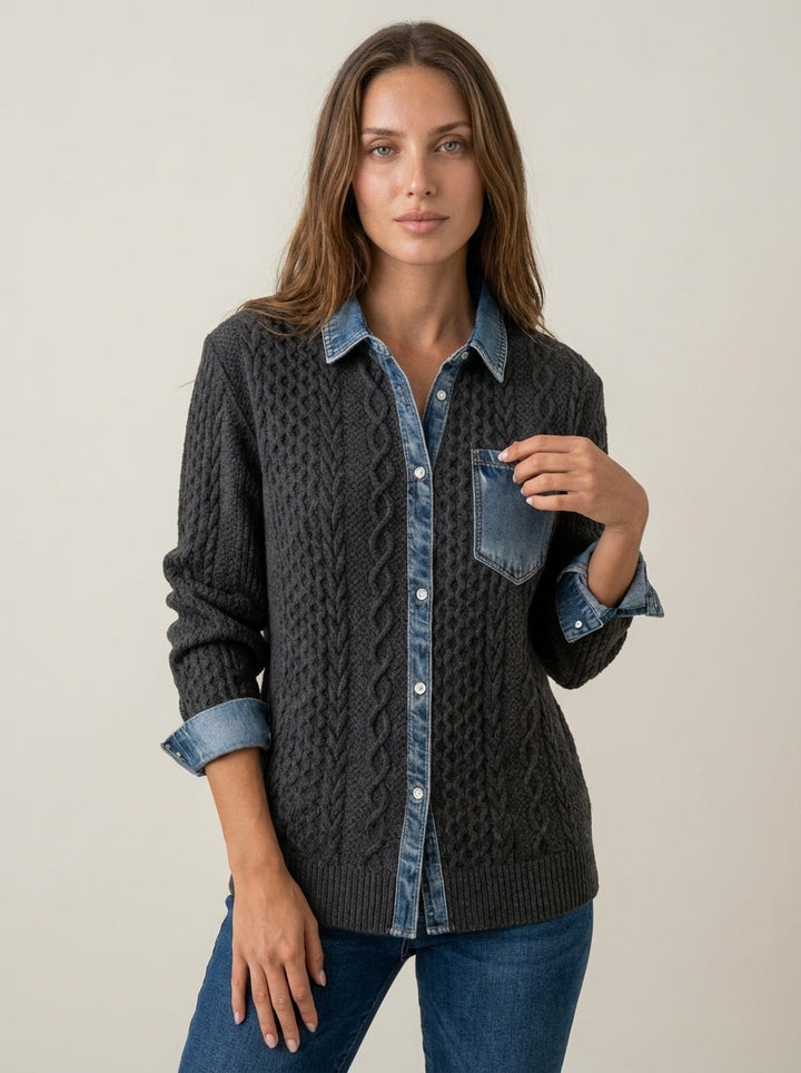 Rebecca | Top in Maglia a Trecce