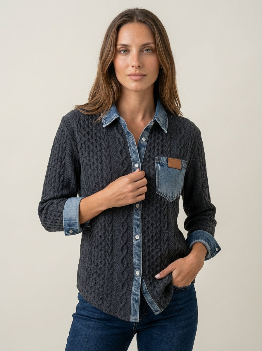 Rebecca | Top in Maglia a Trecce