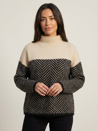 Nora | Maglione Elegante a Collo Alto