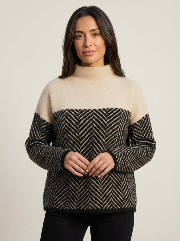 Nora | Maglione Elegante a Collo Alto