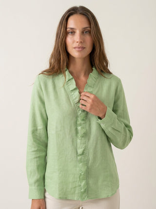 Ida | Blusa con Volant e Scollo a V