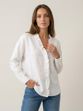 Ida | Blusa con Volant e Scollo a V
