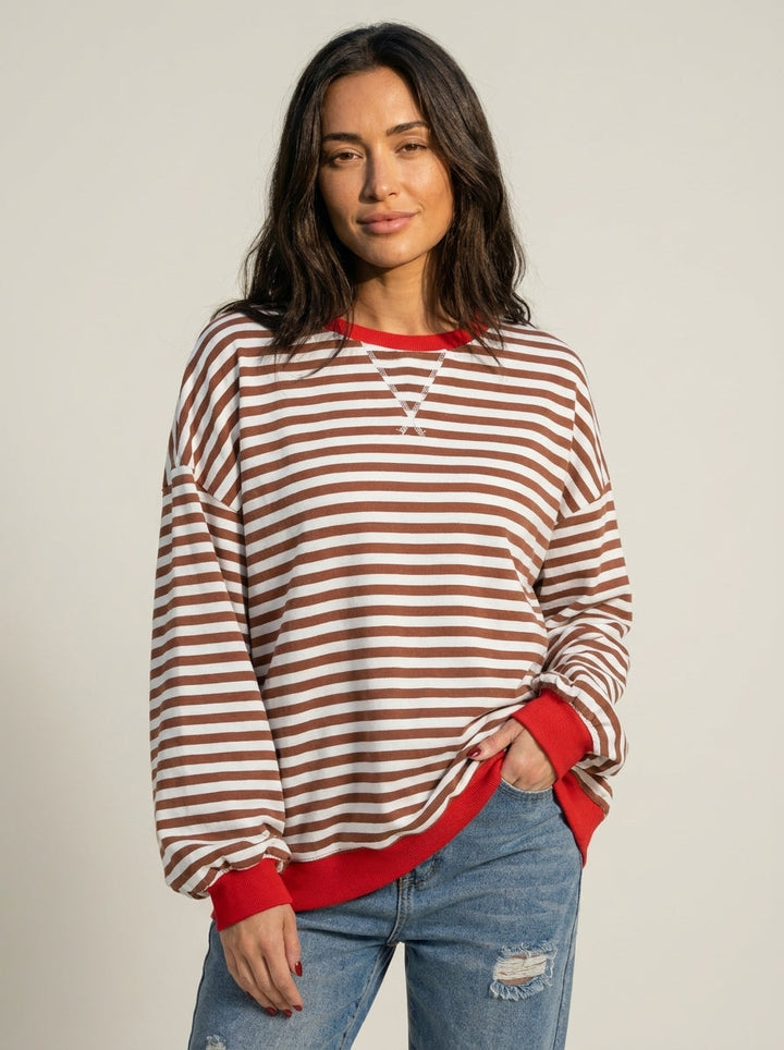 Isabella | Maglia a Righe a Maniche Lunghe
