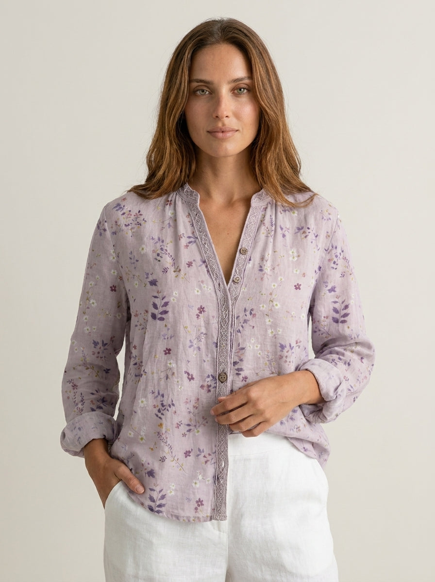 Bianca | Camicia Vintage a Fiori
