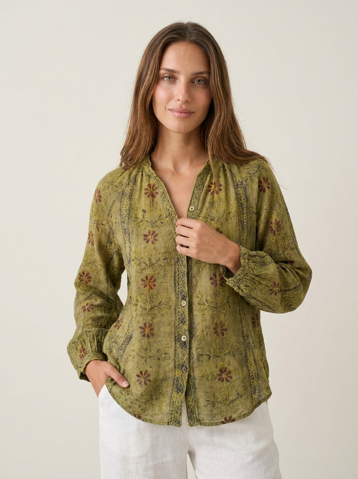 Bianca | Camicia Vintage a Fiori