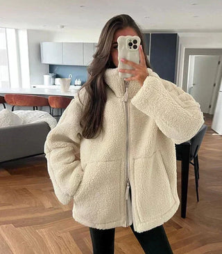 Silvana giacca teddy beige