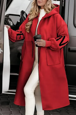 Alessandra giacca patchwork rosso