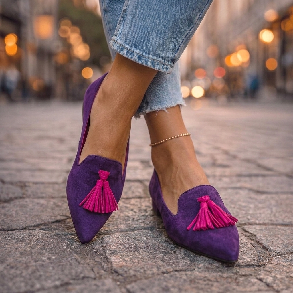Alessia | Ballerine a Punta con Nappine