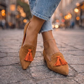 Alessia | Ballerine a Punta con Nappine