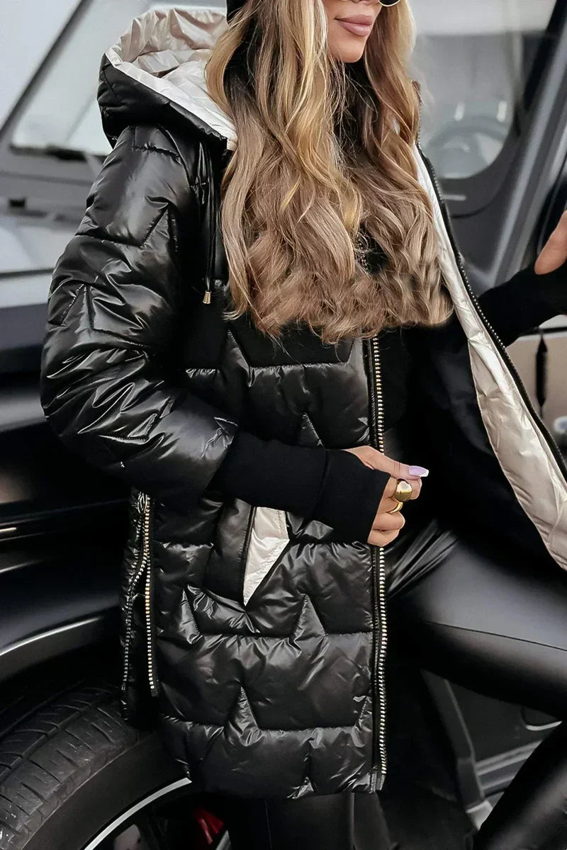 Livia giacca con cappuccio nero
