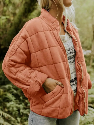 Teresa giacca trapuntata rosa