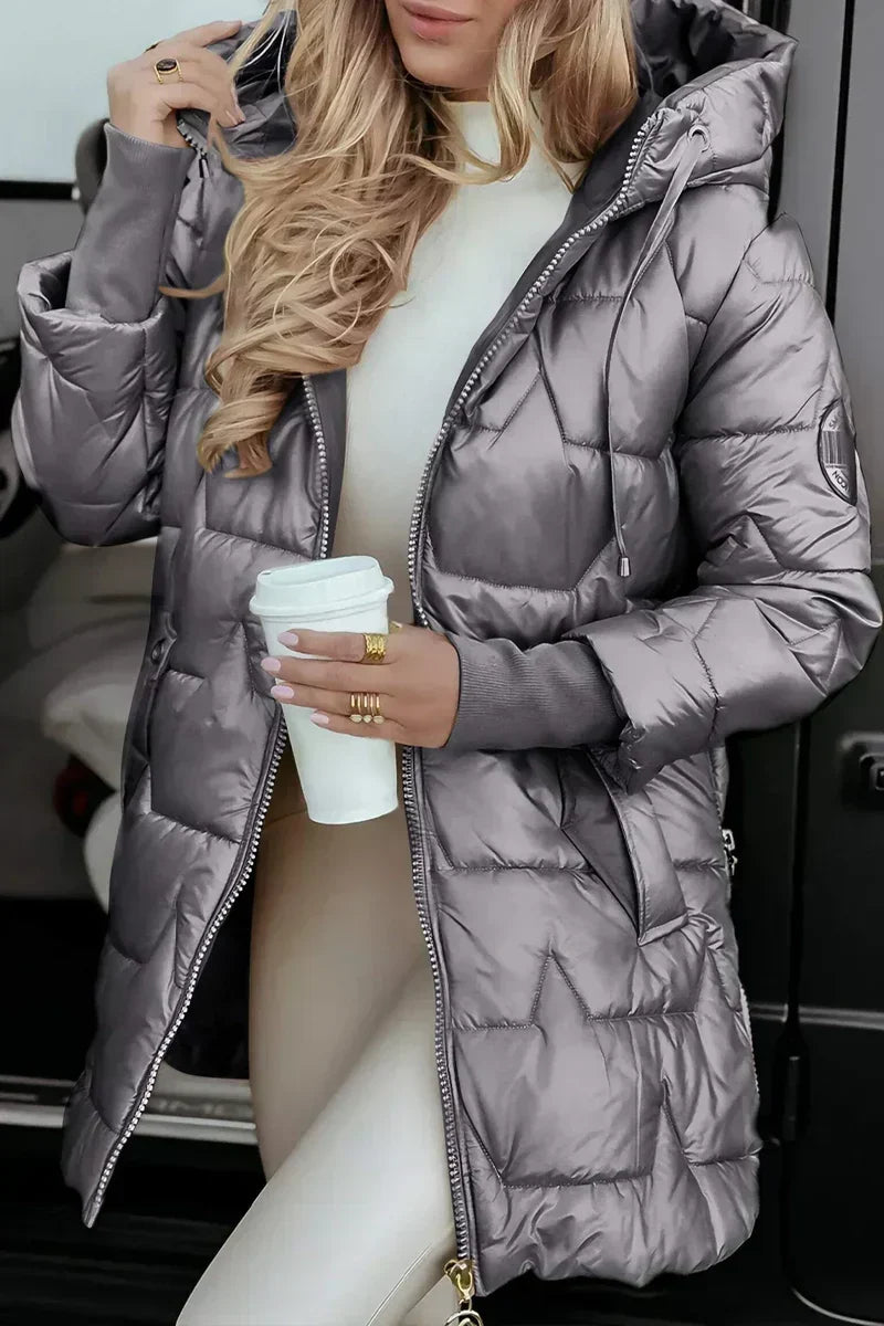 Livia giacca con cappuccio grigio