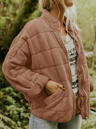 Teresa giacca trapuntata marrone
