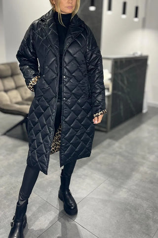 Fabiana cappotto reversibile nero