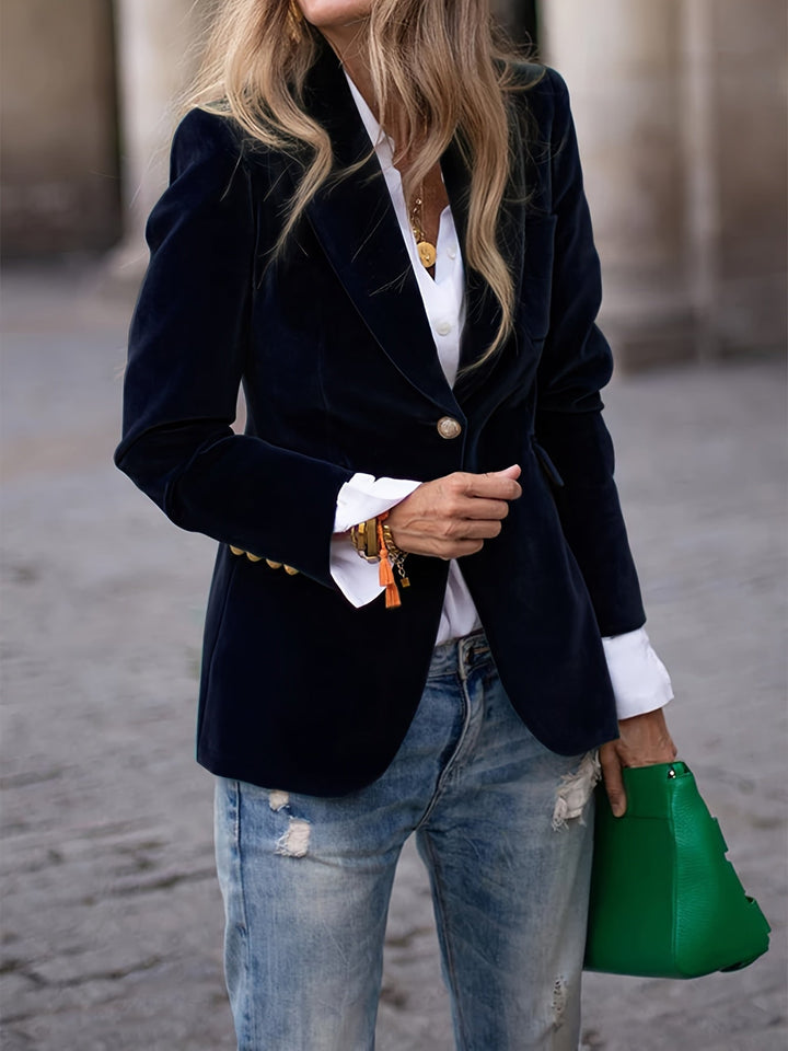 Martina blazer velluto nero