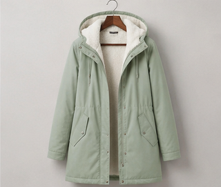 Adriana parka lungo verde menta