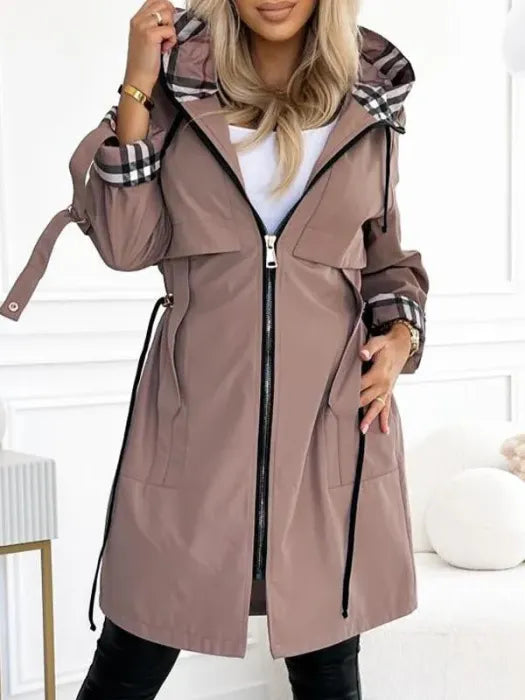 Gabriella cappotto impermeabile marrone