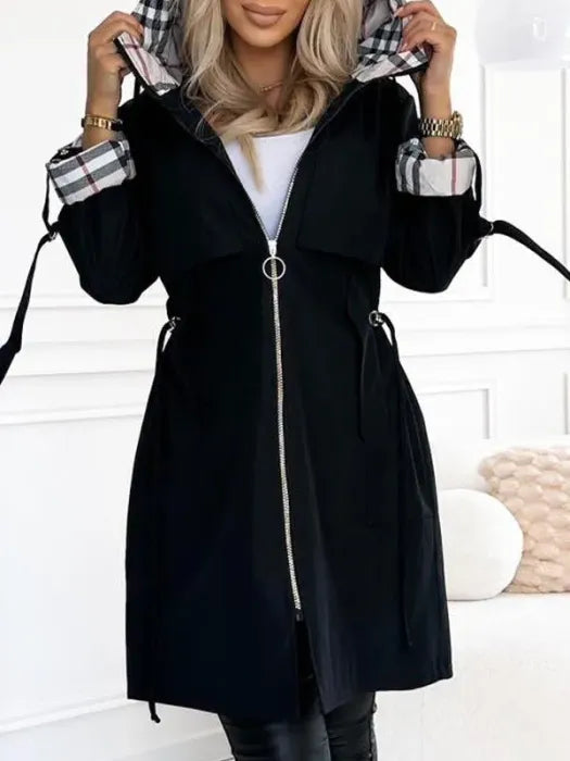 Gabriella cappotto impermeabile nero