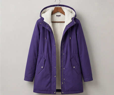 Adriana parka lungo viola