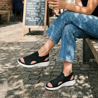 Fernanda | Sandali con Plateau in Materiale Traspirante
